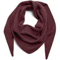 Pieces Pckomma Rib Groot Driehook Sjaal Dames Tawny Port ONE SIZE