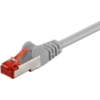 Goobay 92741 CAT 6 netwerkkabel, LAN-kabel voor Gigabit Ethernet, S-FTP, dubbel afgeschermd