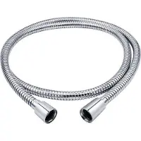 Unyqoos Roestvrijstalen douche slang, premium kwaliteit, 1,50 meter, chroom, DN15