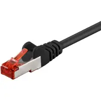 Goobay 92747 CAT 6 netwerkkabel, LAN-kabel voor Gigabit Ethernet, S-FTP, dubbel afgeschermd