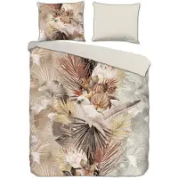Muller Textil Good Morning Dekbedovertrek "Core" - Bruin - (240x220 cm) - 100% Katoen
