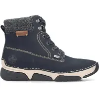 Rieker Damenschuhe Winterstiefel Blau Freizeit