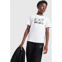 Emporio Armani Train Large Logo T-Shirt Junior, wit
