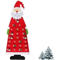 Merkloos Vilt adventskalender met kerstmotief