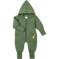 Engel - Baby Kapuzenoverall - Overall 74/80, olijfgroen