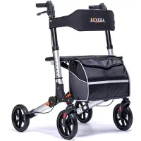 Merkloos Opvouwbare rollator, lichtgewicht en stijlvol, met een luxe tas