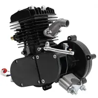OEM Elektrische fietsmotor, 2-takt, één cilinder, efficiënt vermogen, zwart