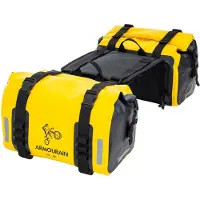 Merkloos Motorfietzadeltas met een inhoud van 70 liter (35 liter x 2) voor fietsen