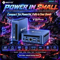 SOYO Y5Pro mini pc, Intel Core i5 8250U/8350U processor mini pc Windows 11, 8 GB DDR4 256 GB SATA SSD mini computer | BT5.2 | Wi-Fi 5