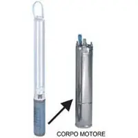 LOWARA Motorunit voor dompelpomp, 4 inch, monofasig, model 4Os11M235/C, 1,1 kW