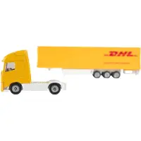 Micki Volvo DHL Vrachtwagen 1627 Geel geel Metaal Speelgoedvoertuig