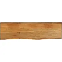 vidaXL Tafelblad met natuurlijke rand 120x30x2,5 cm massief mangohout