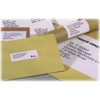 Avery witte etiketten QuickPeel formaat 70 x 338 mm (b x h) 2.400 stuks 24 per blad doos van 100 blad