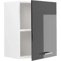 Vicco Hangkast R-Line, Antraciet Hoogglans/Wit, 50 cm
