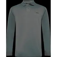 BOSS Poloshirt met lange mouwen van katoen met logodetail