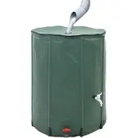 OEM Regenwateropslagtank, 750 liter capaciteit, opvouwbaar design, legergroen