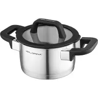 Florina CHEF Roestvrijstalen pan / kookpan met deksel, 1,8 liter