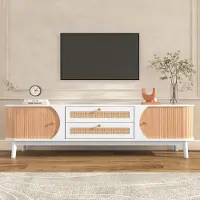 Sonstiges TV-meubel met deuren en lades, 170x39,5x46 cm, wit en hout
