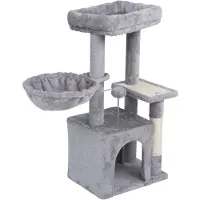 Rebel RA-1003 Krabpaal voor katten 40 x 68 x 80 cm, grijs