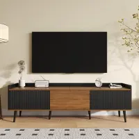 Sonstiges TV-kast met 3 deuren, afmetingen 160x39x49,5 cm, zwart/houtlook