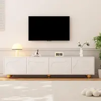 Sonstiges TV-meubel met 2 kastjes, 180x40x45 cm, wit