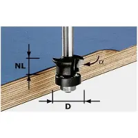 Festool 491026 Fasefrees Lengte 54 mm Afmeting, Ø 24 mm Werklengte 11 mm Schachtdiameter 8 mm