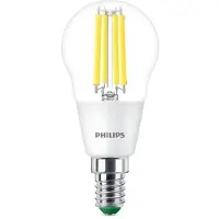 Signify Philips Čirá gloeilamp, type kaars, met een traditionele uitstraling, 40W, P45 E14, 2,3W, 40W, E14, 485 lm, 50.000 uur, koel wit
