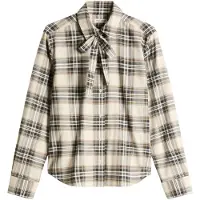 Marc O'Polo Blouse bruin / grijs / wolwit