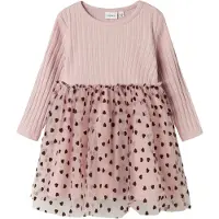 Name It Mini Jurk rosa / bourgogne