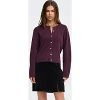 ONLY Gebreid vest 'ONLSimoni' bordeaux