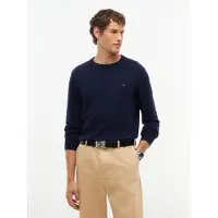 Tommy Hilfiger Riem 'Flag Plaque' zwart / zilver
