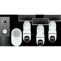 TP-LINK Tapo C610 Solar Kit 3-Pack + D235 Smart Battery & Wired Doorbell