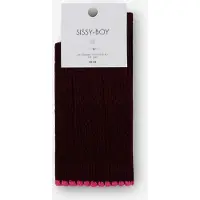 Sissy-Boy Donkerrode sokken met ajour | Maat: 39-41