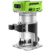 Greenworks borstelloze compacte bovenfrees, 24 V, alleen gereedschap (accu en oplader niet inbegrepen)