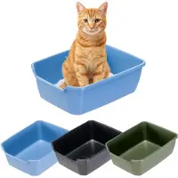 Ferplast kattenbak met hoge rand, open kattenbak, gemakkelijk schoon te maken, verkrijgbaar in diverse kleuren