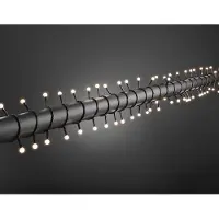 Konstsmide - LED-globelichtketting, ronde diodes, 160 warmwitte diodes, 24V transformator voor buitengebruik, zwarte kabel; artikelnummer: 3695-107