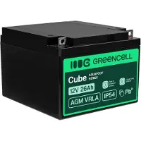 Green Cell AGM 12V 26Ah VRLA loodaccu, voedingsbatterij voor grasmaaiers