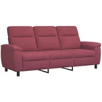 vidaXL Bank Wijnrood 214 x 90 x 95 cm Stof