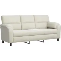 vidaXL Bank Crèmekleurig 214 x 85 x 93 cm fluweel