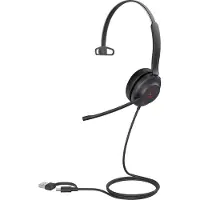 Yealink UH37 Mono UC Bedraad Hoofdband Kantoor/callcenter USB Type-C / USB Type-A Zwart