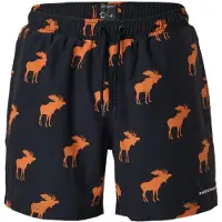 SWEDEMOUNT Zwemshorts 'Forest' zwart