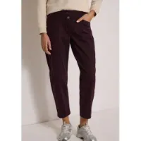 Cecil Dames Mid Waist Barrel Leg Jeans – Casual Fit - Rood - 30