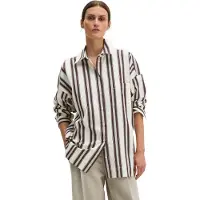 Marc O'Polo Blouse lichtblauw / donkerbruin / pink / wit