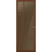 Svedex Binnendeuren NC203 Cacao Bruin Brons glas | Afgelakt met Superlak | Deurengigant.nl