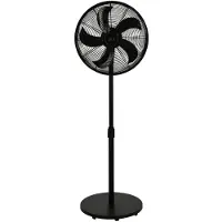 Lucci air Glide DC SV Staande ventilator 36 W (Ø) 45 mm Zwart Timer, In hoogte verstelbaar