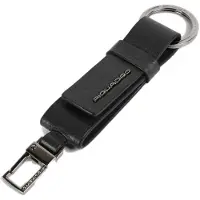 Piquadro Sleutelhanger Modus Special Keychain With Carabiner Nero Zwart