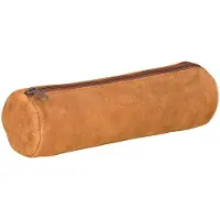 Oxford ELBA 400033035 Etui, rond van vorm, leer, 22 x diameter 6 cm, vintage