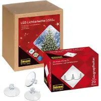 Idena 90214 - LED-lichtketting met 200 LED's in goudgeel, met timer, 29,9 meter, inclusief