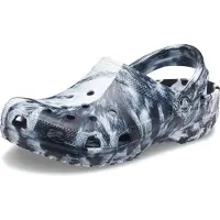 Crocs Uni Volwassen Classic Gekleurde Klomp, Wit/Zwart, Maat 36/37 EU
