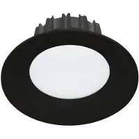 Eglo LED inbouwspot, IP44, 10W, 3000K, zwart